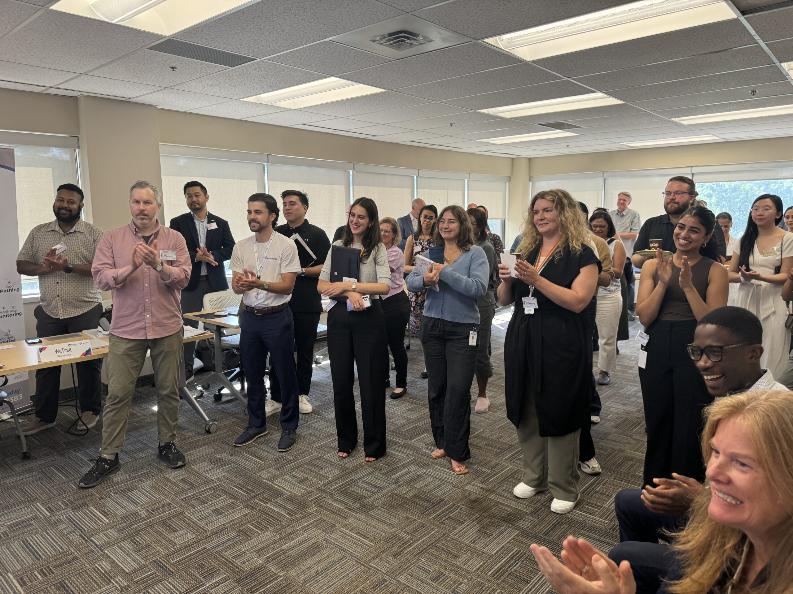 Group of staff and partners during innovation event